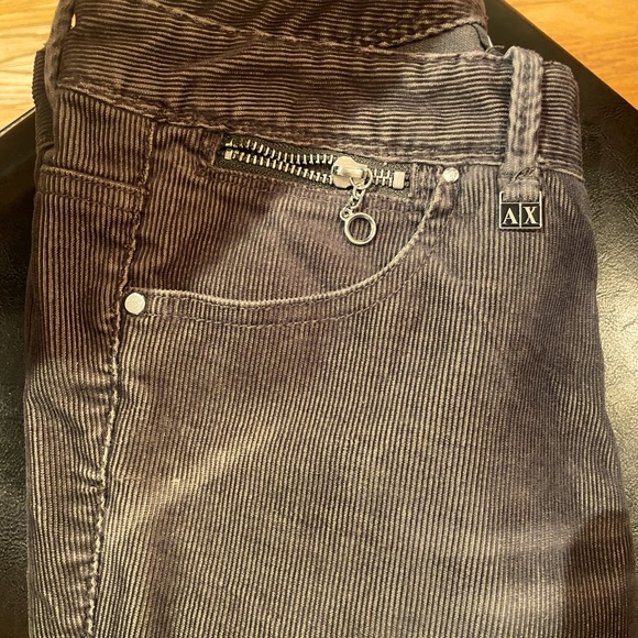 Armani Exchange size 2 brown slim leg corduroy pant - Picture 6 of 6